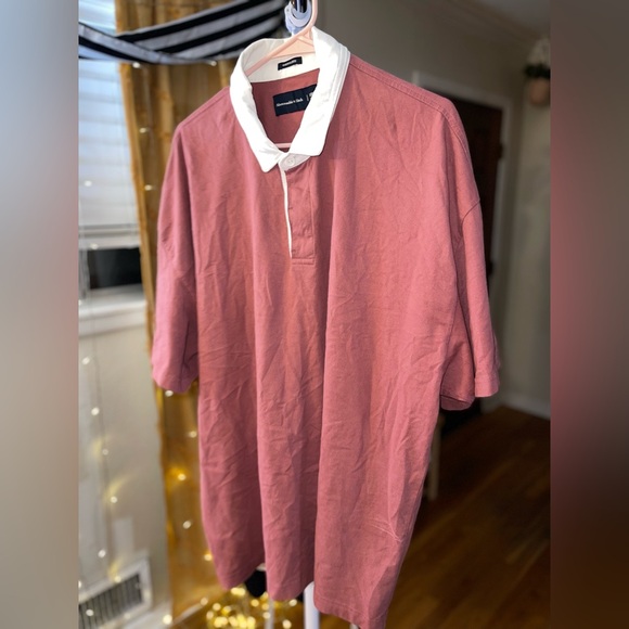 Abercrombie & Fitch Other - Abercrombie & Fitch Rose Polo with White Collar